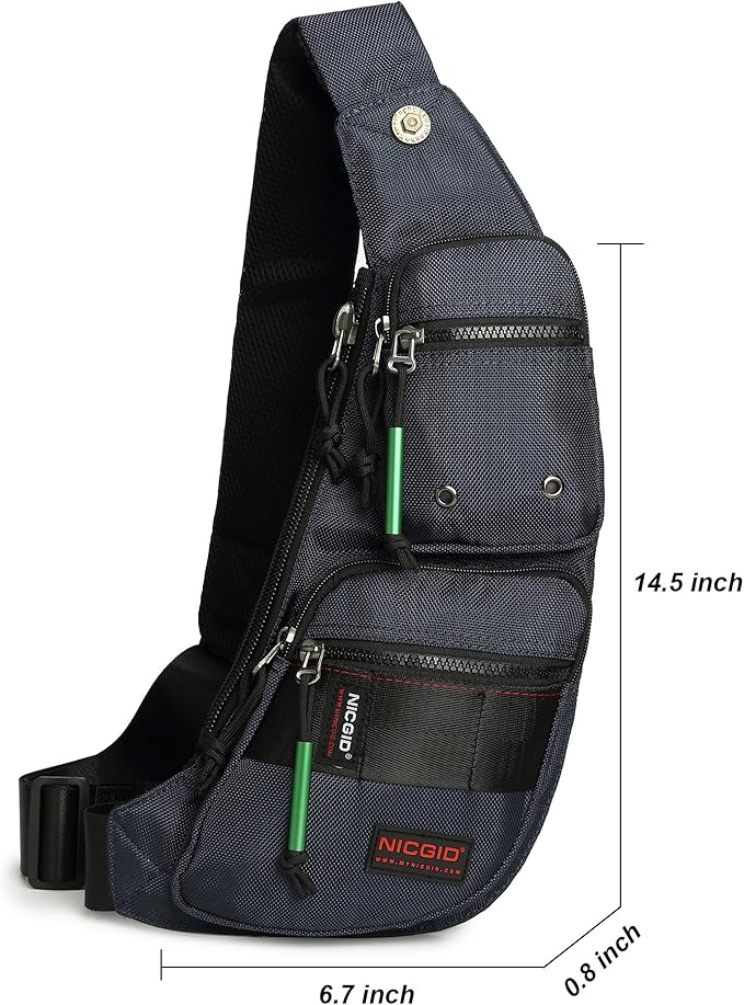 NICGID Sling Bag Chest Shoulder Backpack Crossbody Bags Casual Daypack for Men Women