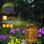 Halloween Lantern Solar Outdoor, Birthday Gifts for Women, Solar Light Outdoor Waterproof LED Decorative Garden for Lawn, Landscape, Patio, Porch Hanging Lantern for Ladies, Mom, Grandma