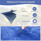 KASIMO Double Sleeping Pad for Camping,5" Ultra-Thick 1.4x2M for 2 Person with Pillow Built-in Foot Pump Inflatable Sleeping Mat for Backpacking, Hiking, Traveling, Tent, Portable Camping Mat