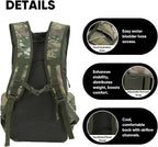 35L Tactical Backpack for Men, MOLLE Military Bug Out Bag, Waterproof Rucksack for Hiking with Hydration Port CP