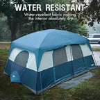 PORTAL 8 Person Tents for Camping, Easy Setup Cabin Tent with Large Porch, 2 Room, Waterproof Family Camping Tent for Outdoor Camping, Patio