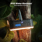 Motion Sensor Camping Lights,Rechargeable Camping Lantern, Portable Hanging Tent Lights,IPX5 Waterproof Emergency Light for Outdoor,SOS Mode Hurricane Power Outages,Magnet Work Light,1 Pack