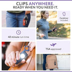 HOOTIE Personal Safety Alarm Keychain, 130dB Personal Alarm for Women Men and Kids, Pull Pin Emergency Panic Alarm with Strobe Light, Portable Self Defence Alarm for Campus Travel and Running Lavender