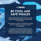 Neso Gigante - Portable Beach Tent - Ideal to Enjoy with Family and Friends - UPF 50+, Water-Resistant, and Lightweight - Save The Whales, 11' x 11'