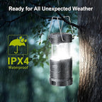 LETMY LED Camping Lantern for Power Outages, 3 Color Modes & Dimmable Battery Powered Lantern, IPX4 Waterproof & Collapsible, Lanterns Flashlight Survival Kits for Emergency Hurricane Hiking, 4 Pack