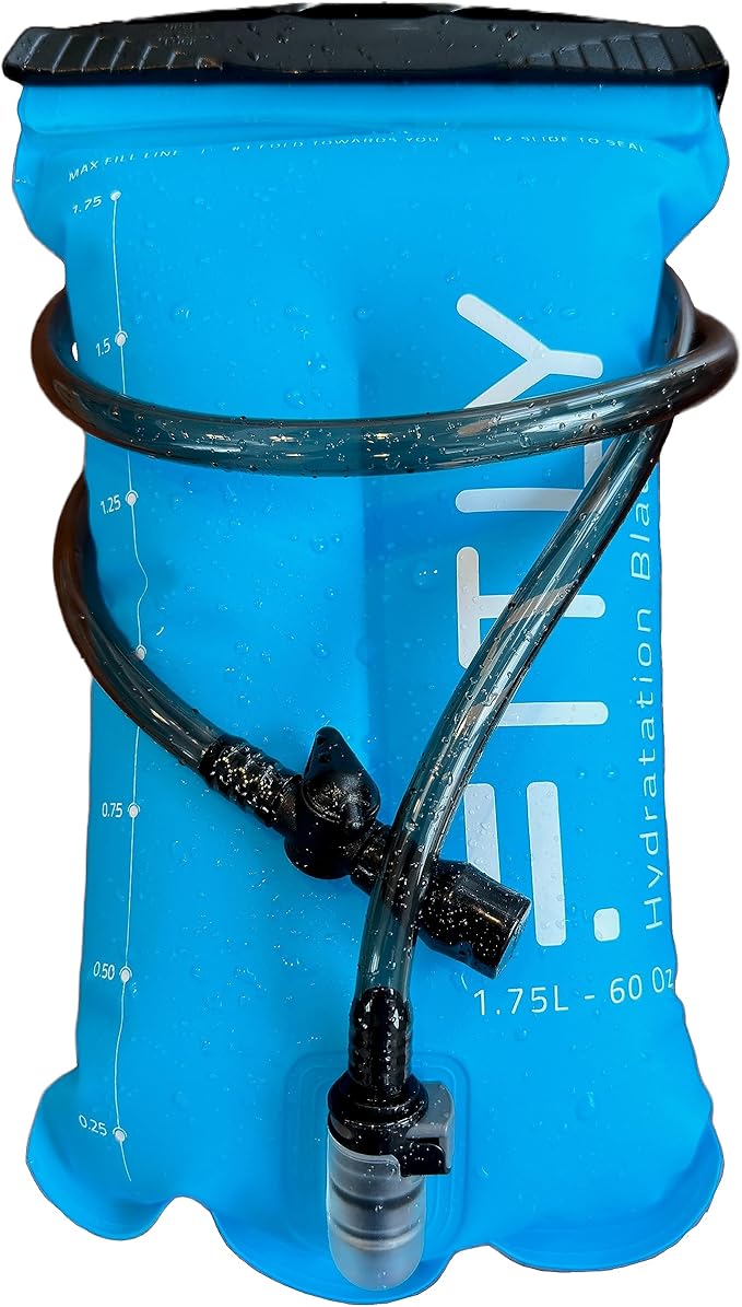 Soft Flask - Shrink As You Drink Soft Water Bottle for Hydration Pack - Folding Water Bottle Ideal for Running, Hiking, Cycling, Climbing & Rigorous Activity