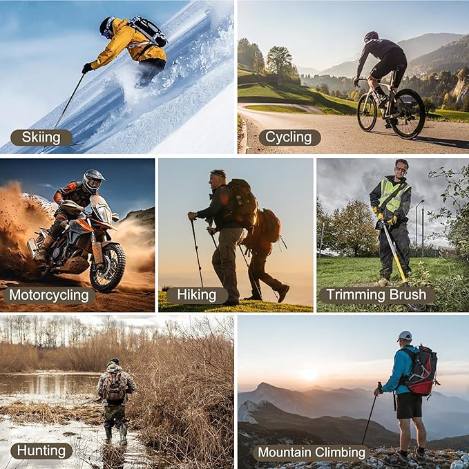 Snake Gaiters for Men Women Adjustable Waterproof Gators for Hiking Boots Lightweight Hunting Snake Guards for Lower Legs Snake Bite Proof Leggings Chaps