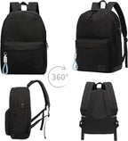 SUPACOOL Casual Laptop Backpack for Men and Women, Backpack for College, USB Charging Port, Lightweight Pack Back