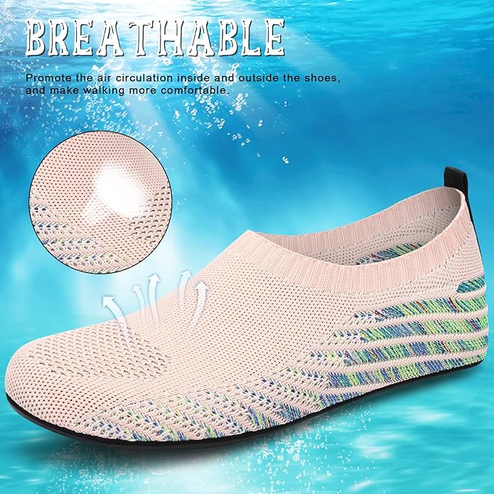 ANLUKE Womens Mens Water Shoes Barefoot Quick-Dry Aqua Socks for Beach Swim Surf Water Sport