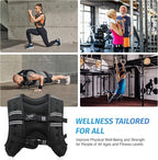 ZELUS Weighted Vest, 6lb/8lb/12lb/16lb/20lb/25lb/30lb Weight Vest with Reflective Stripe for Workout, Strength Training, Running, Fitness, Muscle Building, Weight Loss, Weightlifting