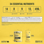 4 Cans, 70 Egg Equivalent per can - Nutrient Survival Vitamin Powdered Eggs Freeze Dried Prepper Supplies & Emergency Food Supply, 33 Essential Nutrients, Gluten Free, Shelf Stable Up to 25 Years