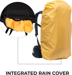 TETON 55L Scout Internal Frame Backpack for Hiking, Camping, Backpacking, Rain Cover Included