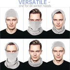 Winter Neck Gaiter Warmer, Soft Fleece Face Mask Scarf for Cold Weather Skiing Cycling Outdoor Sports