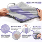 10 Set Compression Packing Cubes for Travel Essentials,Compressible Expandable Packing Cubes for Suitcase,OlarHike Luggage Organizer Bags for Travel,Handy Helper for Organizing Clothes(Purple Gray)