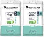 Sea to Summit XL Wilderness Wipes Rinse-Free Body Wipes, 2-Pack (8 Wipes per Pack)