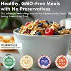 Numanna Family Pack Bucket 3,456 Servings 24-Months Emergency Meal Kit | Easy-to-Prepare, Non-GMO Freeze-Dried Survival Food | Everyday Meals in Resealable Pouches | Made in USA | 25+ Year Shelf Life