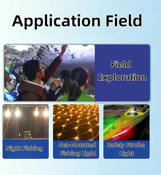 2PCS 2025 Upgraded Marine Flares Coast Guard Approved Ocean, Waterproof Marine Flares Coast Guard Approved, LED Marine Emergency Signals Fishing Boat Safety Kit, Life Raft (Blue)