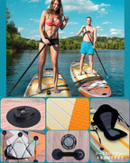 SUN-SUP Inflatable Stand Up Paddle Board, Paddle Board with Premium SUP Accessories, 10'6'' Wide Stable Design Paddleboard with Non-Slip Comfort Deck for Adults & Youth of All Skill Levels, Yellow