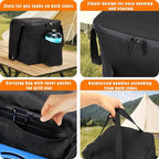 Portable 2 Burner Camping Stove Set with Cookware, Outdoor Cooking Kit Includes Outdoor Folding Gas Stove, Frying Pan, Griddle, Kettle, Pot, and Carry Bag, For Propane & Butane, 20,000 BTU/h