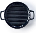 Alva Nori 11" Pre-Seasoned Cast Iron Grill Pan – PFAS, PFOA & PTFE-Free Nonstick – Lightweight, Easy to Clean – All Stovetops & Oven Safe – Premium Black Griddle