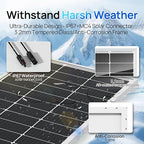 ECO-WORTHY 400W Solar Panels 4pcs 100 Watt 18V Monocrystalline Solar Panel Module for Off Grid PV Power for Home, Camping, Boat, Shed Farm, RV,12V Battery,2-Pack 2 * 100W