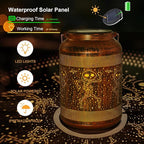 Halloween Lantern Solar Outdoor, Birthday Gifts for Women, Solar Light Outdoor Waterproof LED Decorative Garden for Lawn, Landscape, Patio, Porch Hanging Lantern for Ladies, Mom, Grandma