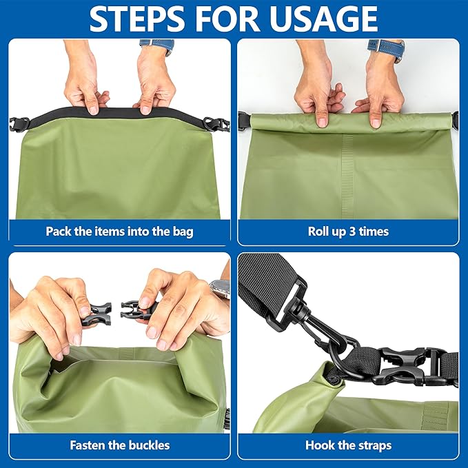 30L Waterproof Dry Bag with 20L Detachable Cooler, Dry Bag Cooler Backpack with Phone Pocket and Bottle Pouch, Suitable for Kayaking, Boating, Camping and Water Activities