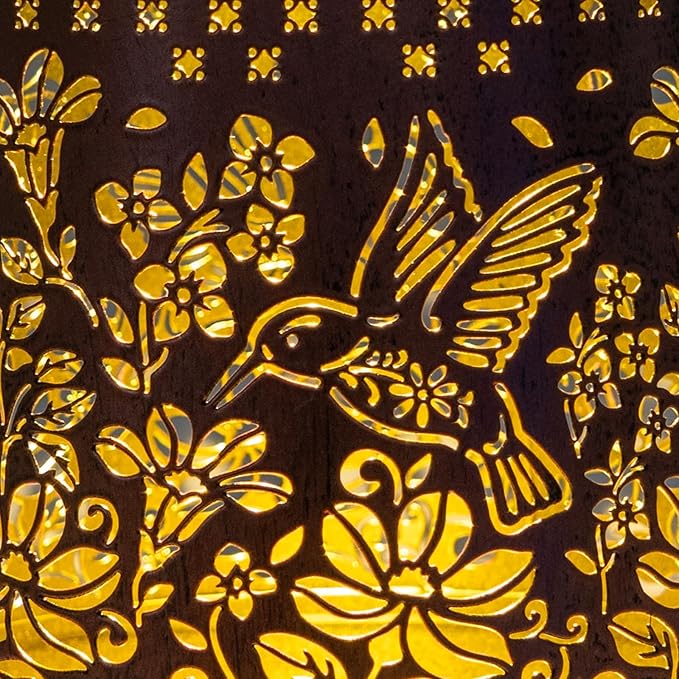 Boho Solar Lanterns Outdoor 2 Pack - Birthday Gifts for Women Mom Grandma Metal Hanging Solar Powered Unique Garden Decorative LED Lights (Fengming)