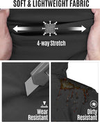 33,000ft Men's Softshell Jacket with Hood Waterproof Windbreaker Lightweight Rain Shell Jacket for Outdoor Hiking Travel