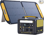 VTOMAN Jump 600X Portable Power Station with 110W Solar Panel, 600W/299Wh LiFePO4 Battery Solar Generator with 600W Constant-Power, PD 60W Type-C, Capacity Expandable 939Wh for Camping, Home Backup