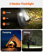 Solar Power Bank 38800mAh with 4 Solar Panels, Portable Charger USB C 18W Fast Charging for iPhone Samsung, IP67 Waterproof Outdoor External Battery Pack with Flashlight Light/SOS/Strobe