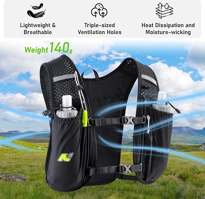 Hydration Running Vest for Women, Water Vest Backpack 5L Small, Lightweight Hydration Pack Mini Vest Women for Hiking, Trail Marathon Race (Pack with 1.5L Water Bladder)
