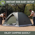 Happy Travel 1/2/3/4 Person Camping Tent, Instant Easy Pop Up Tents for Camping,Automatic Waterproof Family Camping Tent, Easy Set Up Tent,Portable Windproof Dome Tent for Camping Hiking & Traveling