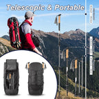 Hiking Poles, Ultra-Light Telescopic Trekking Poles,Portable Walking Sticks with Adjustable Height for Men and Women