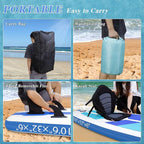 CYFIE 10'6''Inflatable Stand Up Paddle Board, Paddle Boards with Premium SUP Paddle Board Accessories, Removable Kayak Seat and Camera Mount for Yoga, Kayaking, Surf, Fishing