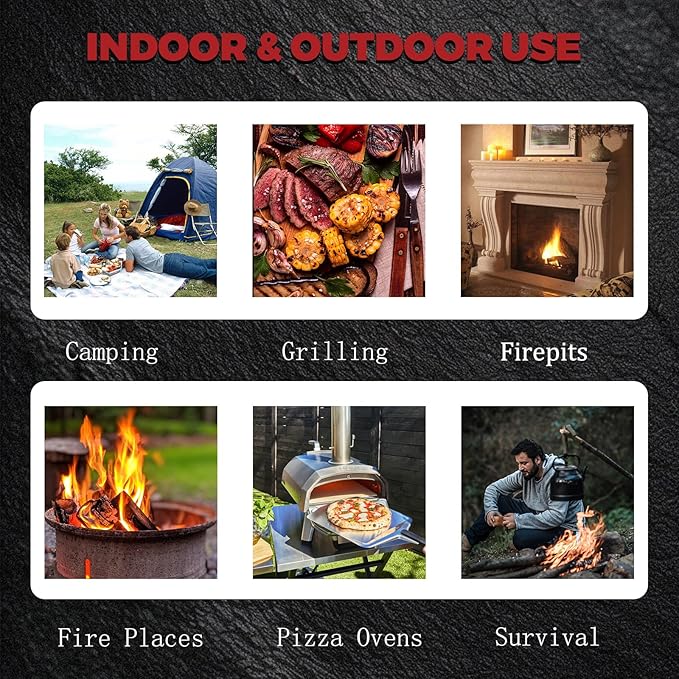 KAMaster 144 Pack Fire Starter Cubes - 35 Minutes Long Burning All Weather Firelighters, Waterproof & Windproof for Grill, BBQ, Fire Pit, Camping, Survival - Natural Wood Firelighters(Easy Ignite)