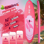 FunWater Inflatable Stand Up Paddle Board 10'/10'6"/11'/11'6" Paddle Board for Adults & Youth, Paddleboards Inflatable with Premium SUP Accessories, Wide Stable, Non-Slip Comfort Deck