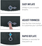 Sea to Summit Aeros Ultralight Inflatable Camping and Travel Pillow, Large (17.3 x 12.6), Sea Foam