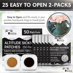 Altitude Sickness Prevention Patches | Supports Rapid Acclimation, Boosts Oxygen Intake, Fights Symptoms | Pack of 50