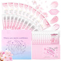 Sakura Skin Care Set for Teenage Girls, Lovely Travel Skincare Set for Women, 41-In-1 Spa Party & Sleepover Skincare Kit with Sleeping Face Mask, Mud Mask, Lip Mask & Exfoliating Scrub, Five of Each