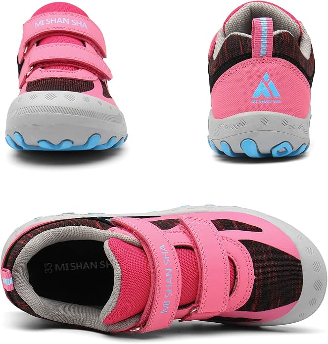 Mishansha Boy's Girl's Hiking Shoes Low Top Sneakers Outdoor Trekking Walking Climbing Running Shoes