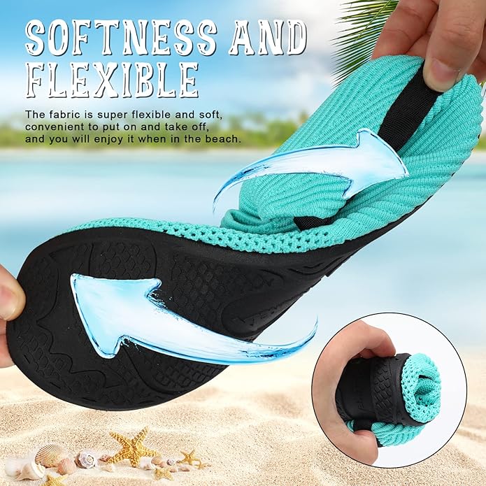 ANLUKE Womens Mens Water Shoes Barefoot Quick-Dry Aqua Socks for Beach Swim Surf Water Sport