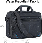 KROSER Laptop Bag 17.3 Inch Premium Laptop Briefcase, Expandable Laptop Shoulder Messenger Bag Durable Computer Case