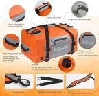 70L Waterproof Duffel Bag Travel Dry Bag, Large Capacity, Adjustable Thickened Straps and Handles, Zip Closure, Air Valve, Keep Equipment Safe, Suitable for Boating Rafting Motorcycle Kayaking