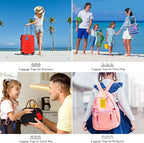 30 Pack Luggage Tags for Suitcases, Airplane Travel Essentials for Flying, International Travel Must Haves, and Luggage Accessories by Sodsay
