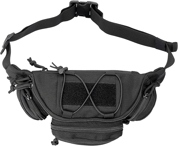Tactical Waist Bag Utility Fanny Pack Small Hip Belt Bag Crossbody Sling Pack for Outdoor Every Day Carry, Hiking, Camping, Travel