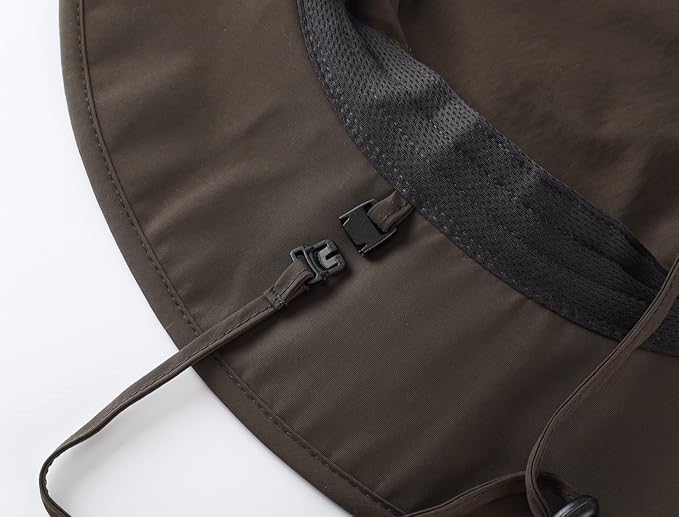 Home Prefer UPF50+ Mens Sun Hat Wide Brim Fishing Hat for Men UV Protection Womens Beach Bucket Hat for Golf Hiking Gardening