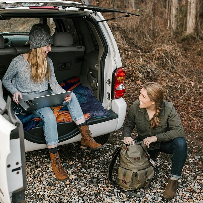 zzlamb Camping Blanket, Outdoor Lightweight Travel Blanket Puffy Portable Down Alternative, Windproof Warm Cloak with Snaps, Cozy Quilt Backpacking Picnic RV Plane Car Hammock Beach Climbing