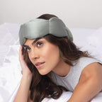 Nodpod Gentle Pressure Silk Sleep Mask | Patented Light Blocking Design for Sleeping, Travel & Relaxation | Bead Filled, Machine Washable (Willow)