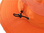Connectyle Wide Brim Sun Hat for Men Breathable Cowboy Boonie Hat UPF 50+ Sun Protection Bucket Hat for Fishing Hiking